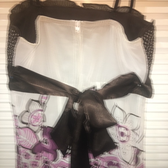 Studio Y top with straps polka dot & floral w/bow - Picture 5 of 5